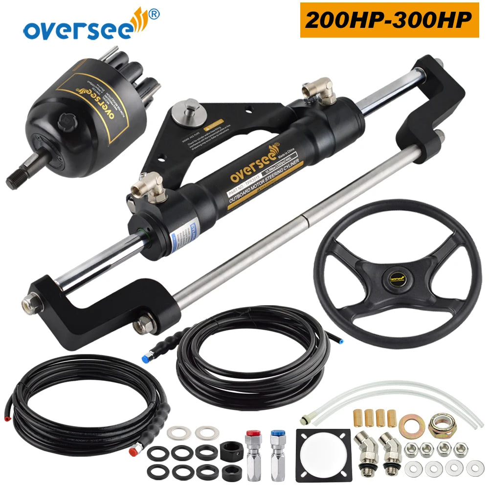 300HP Boat Hydraulic Steering Cylinder Replaces For Yamaha Mercury BayStar Teleflex Marine Outboard Steering Boat Accessories